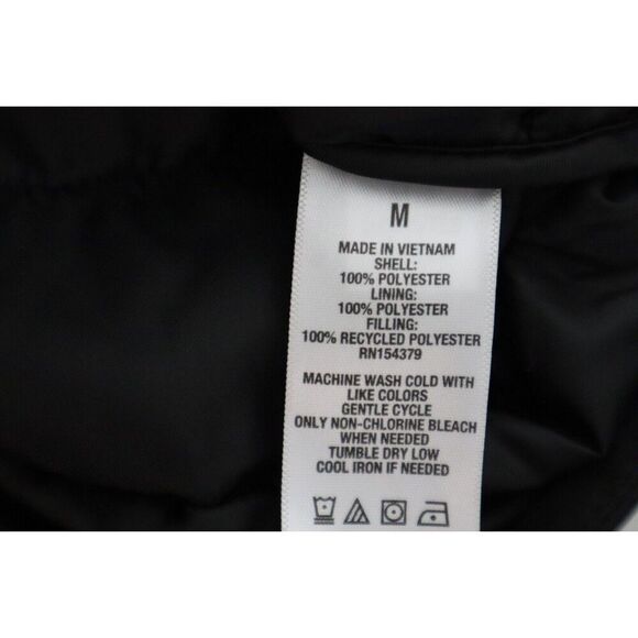 Aéropostale 2119 Men's Sz M Black Remixed Down Lightweight Quilted Puffer Vest - Picture 5 of 5